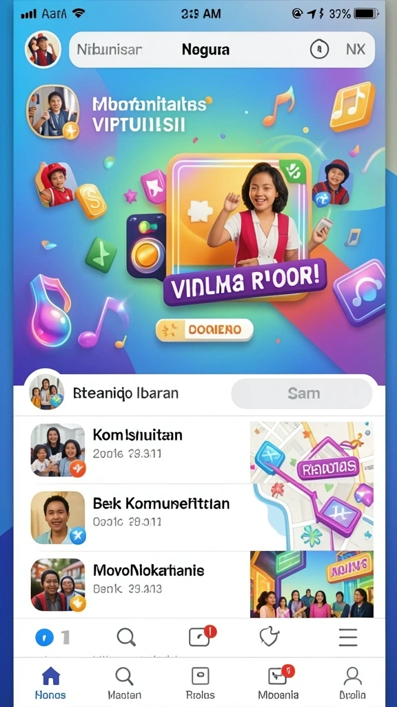 mantra55 - Tampilan antarmuka yang sederhana dan menarik.